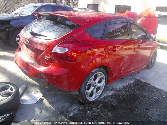 1FADP3L99DL148523 - 2013 FORD FOCUS ST RED photo 4