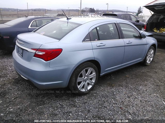 1C3CCBBB7DN538867 - 2013 CHRYSLER 200 TOURING BLUE photo 4