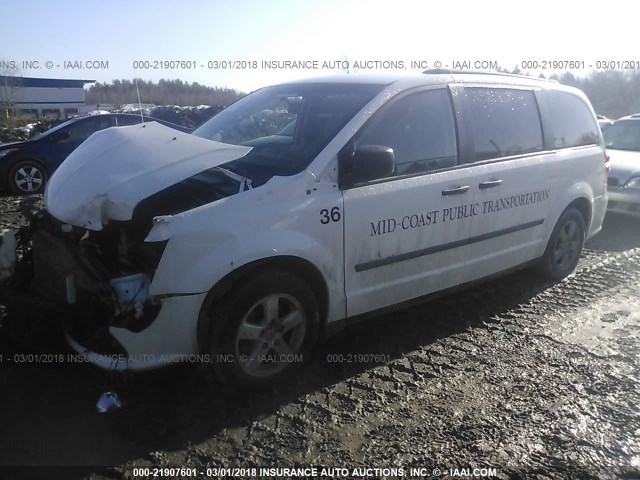 2D4RN4DG4BR648668 - 2011 DODGE GRAND CARAVAN EXPRESS WHITE photo 2