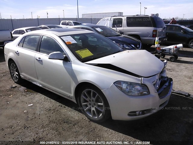 1G1ZE5E78A4123835 - 2010 CHEVROLET MALIBU LTZ WHITE photo 1
