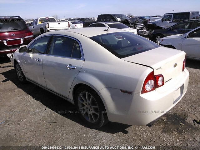 1G1ZE5E78A4123835 - 2010 CHEVROLET MALIBU LTZ WHITE photo 3