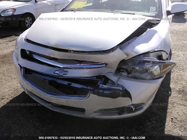 1G1ZE5E78A4123835 - 2010 CHEVROLET MALIBU LTZ WHITE photo 6