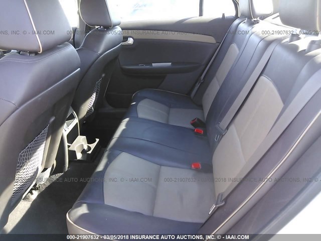 1G1ZE5E78A4123835 - 2010 CHEVROLET MALIBU LTZ WHITE photo 8