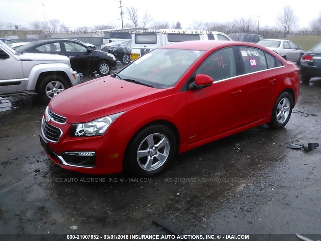 1G1PE5SB5G7180176 - 2016 CHEVROLET CRUZE LIMITED LT RED photo 2