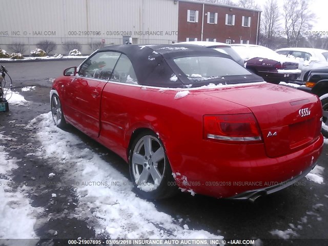 WAUDF48H09K007921 - 2009 AUDI A4 2.0T CABRIOLET QUATTRO RED photo 6