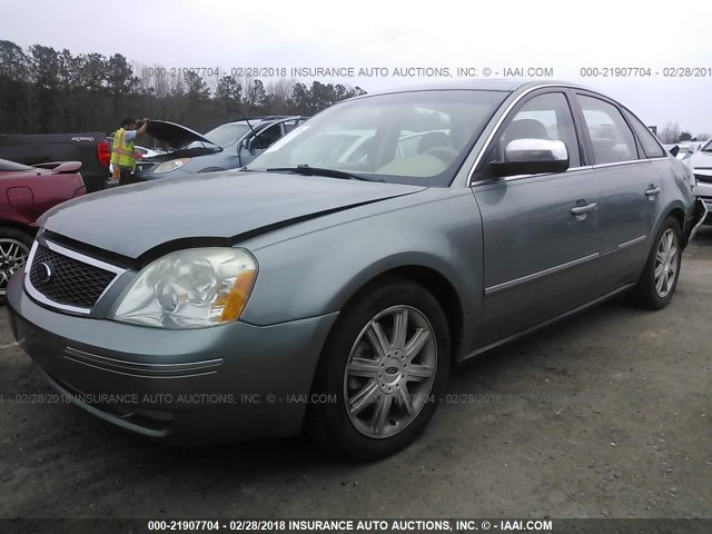 1FAFP25146G105181 - 2006 FORD FIVE HUNDRED LIMITED GREEN photo 2