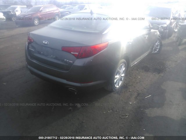 5XXGN4A72DG091697 - 2013 KIA OPTIMA EX SILVER photo 4