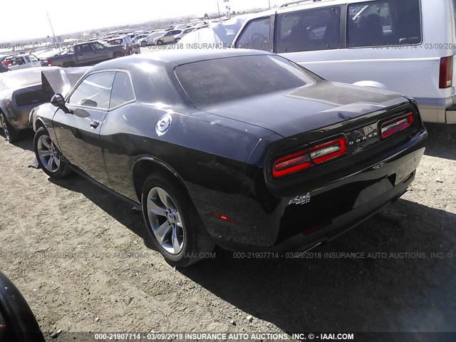 2C3CDZAG3HH624582 - 2017 DODGE CHALLENGER SXT BLACK photo 3