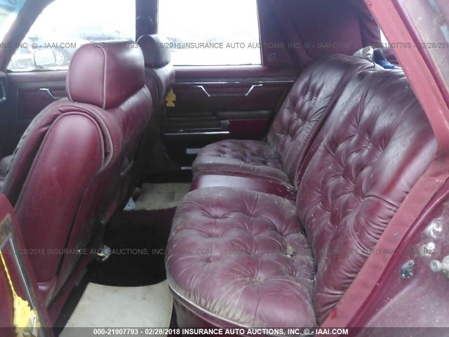 1C3BF66P0GX571525 - 1986 CHRYSLER FIFTH AVENUE  BURGUNDY photo 8