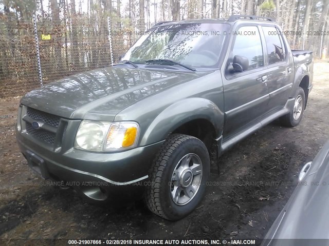 1FMDU77K44UC04316 - 2004 FORD EXPLORER SPORT TR  GREEN photo 2