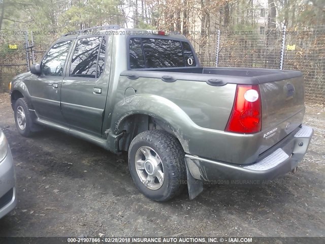 1FMDU77K44UC04316 - 2004 FORD EXPLORER SPORT TR  GREEN photo 3