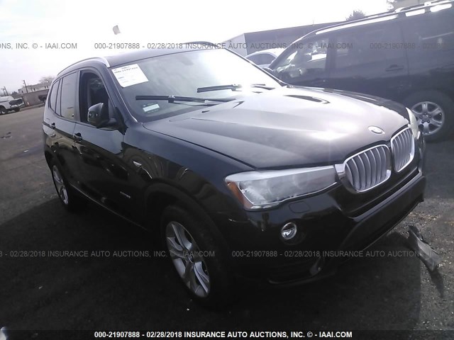 5UXWX7C3XH0U44128 - 2017 BMW X3 XDRIVE35I BLACK photo 1