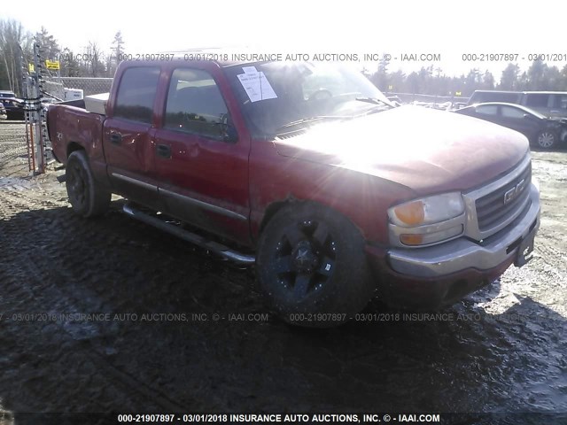 2GTEK13T061195946 - 2006 GMC NEW SIERRA K1500 RED photo 1