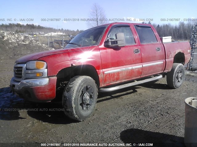 2GTEK13T061195946 - 2006 GMC NEW SIERRA K1500 RED photo 2