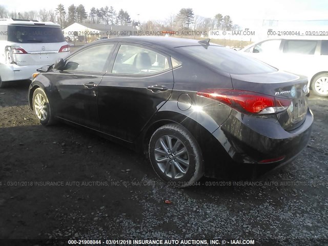 5NPDH4AE7EH505068 - 2014 HYUNDAI ELANTRA SE/SPORT/LIMITED BLACK photo 3