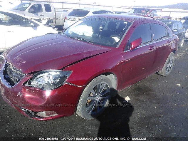 1C3CCBBB7DN706751 - 2013 CHRYSLER 200 TOURING RED photo 2