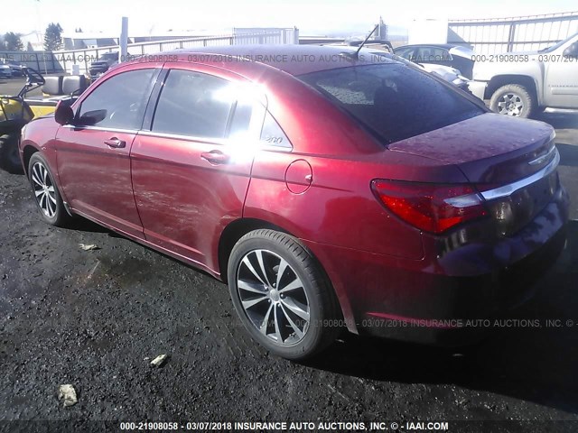 1C3CCBBB7DN706751 - 2013 CHRYSLER 200 TOURING RED photo 3