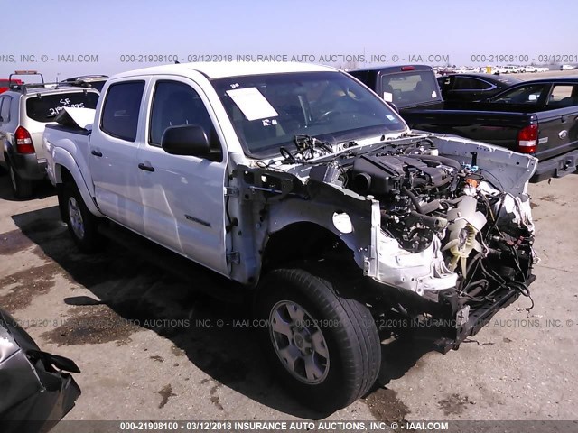 5TFJU4GN2FX065546 - 2015 TOYOTA TACOMA DOUBLE CAB PRERUNNER WHITE photo 1