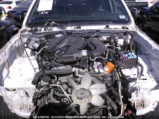 5TFJU4GN2FX065546 - 2015 TOYOTA TACOMA DOUBLE CAB PRERUNNER WHITE photo 10