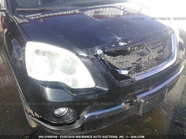 1GKER23748J170078 - 2008 GMC ACADIA SLT-1 BLACK photo 6