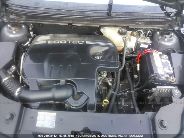 1G1ZG57B79F101739 - 2009 CHEVROLET MALIBU LS ნაცრისფერი ფოტო 10