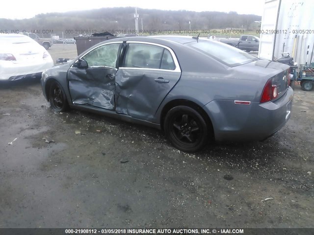 1G1ZG57B79F101739 - 2009 CHEVROLET MALIBU LS ნაცრისფერი ფოტო 3