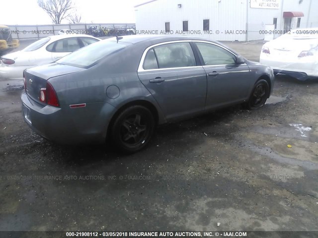 1G1ZG57B79F101739 - 2009 CHEVROLET MALIBU LS ნაცრისფერი ფოტო 4