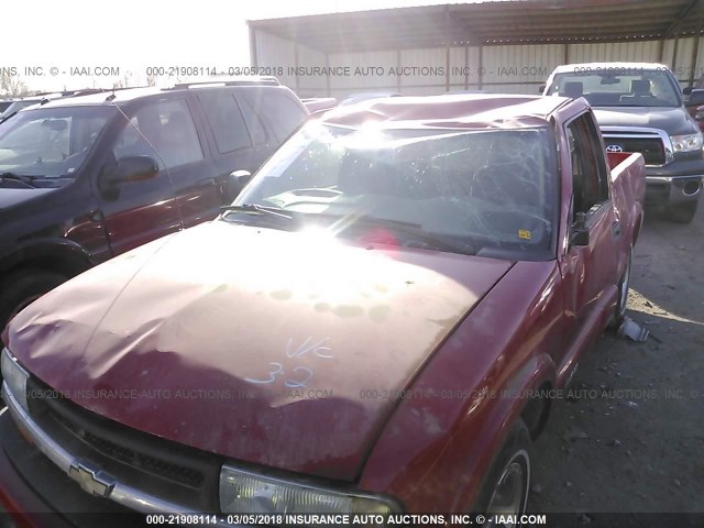 1GCCS1459YK205867 - 2000 CHEVROLET S TRUCK S10 RED photo 6