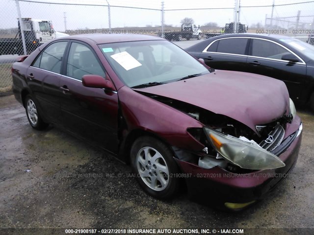 4T1BF32K34U072621 - 2004 TOYOTA CAMRY LE/XLE/SE წითელი ფოტო 1