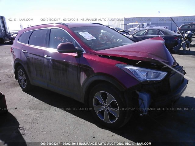 KM8SMDHF7GU148660 - 2016 HYUNDAI SANTA FE SE RED photo 1