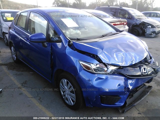 JHMGK5H52GS012699 - 2016 HONDA FIT LX BLUE photo 1