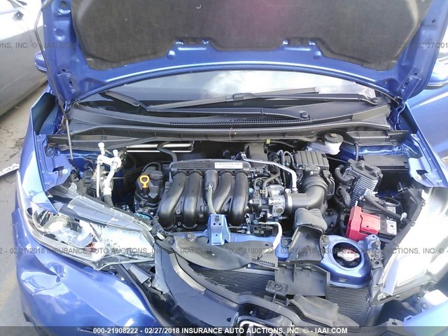 JHMGK5H52GS012699 - 2016 HONDA FIT LX Mavi fotoğraf 10