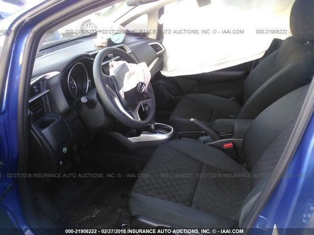 JHMGK5H52GS012699 - 2016 HONDA FIT LX Mavi fotoğraf 5