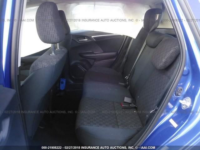 JHMGK5H52GS012699 - 2016 HONDA FIT LX BLUE photo 8