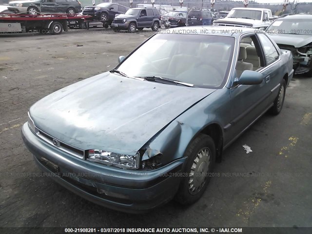 1HGCB7268MA009208 - 1991 HONDA ACCORD EX/EX-R TEAL photo 2