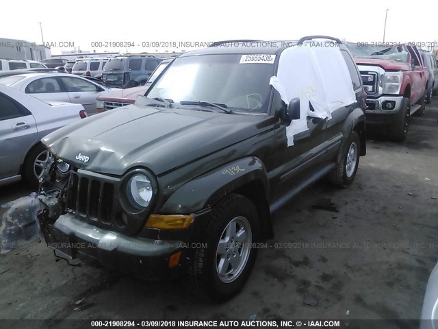 1J4GL48K87W713300 - 2007 JEEP LIBERTY SPORT 绿色 照片 2