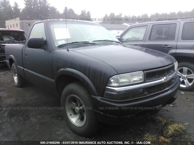 1GCCF145728236801 - 2002 CHEVROLET S TRUCK S10 BLACK photo 1