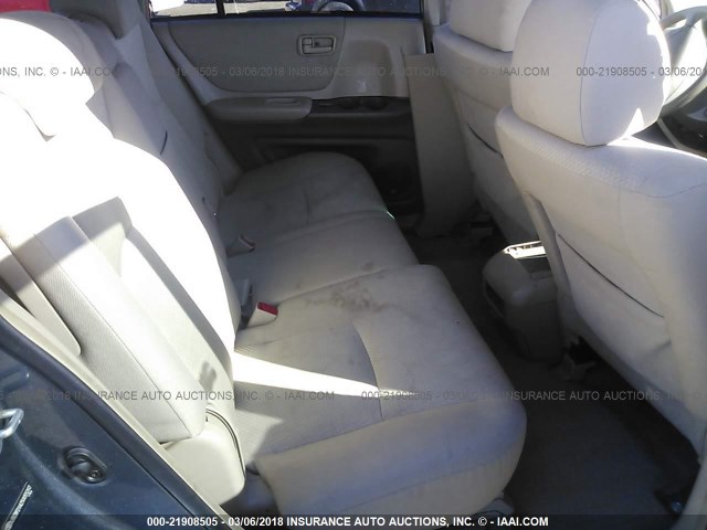 JTEDP21A250055293 - 2005 TOYOTA HIGHLANDER LIMITED GRAY photo 8