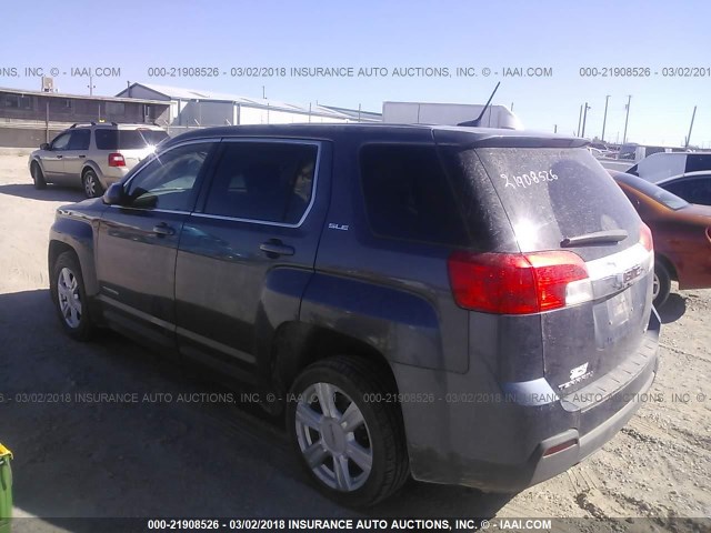 2GKFLVEKXE6341238 - 2014 GMC TERRAIN SLE GRAY photo 3