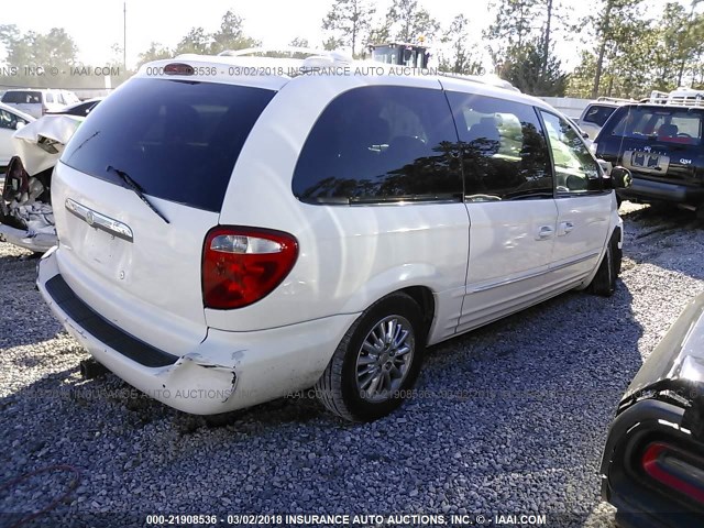 2C8GP64L23R106587 - 2003 CHRYSLER TOWN & COUNTRY LIMITED WHITE photo 4