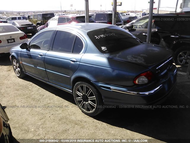 SAJEA51DX3XC90491 - 2003 JAGUAR X-TYPE 2.5 BLUE photo 3