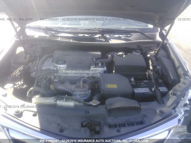 4T4BF1FK0CR253257 - 2012 TOYOTA CAMRY SE/LE/XLE GRAY photo 10