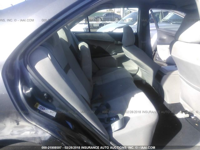 4T4BF1FK0CR253257 - 2012 TOYOTA CAMRY SE/LE/XLE GRAY photo 8