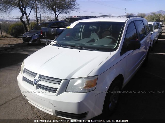 2D4RN4DEXAR117780 - 2010 DODGE GRAND CARAVAN SE WHITE photo 2