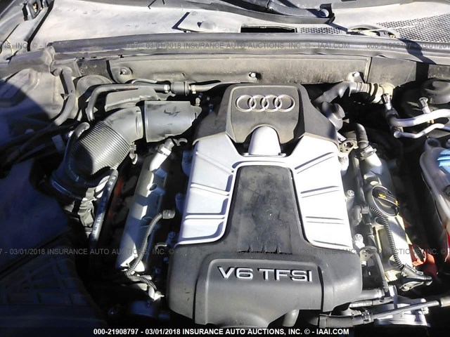 WAUVGAFH4AN019415 - 2010 AUDI S5 PRESTIGE BLACK photo 10