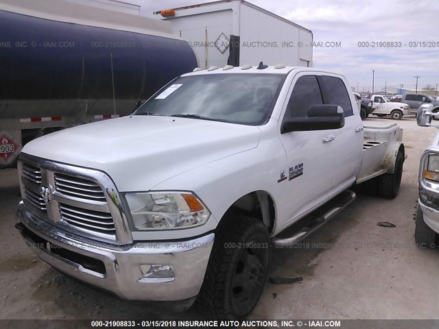 3C63RRHL2FG565397 - 2015 RAM 3500 SLT WHITE photo 2