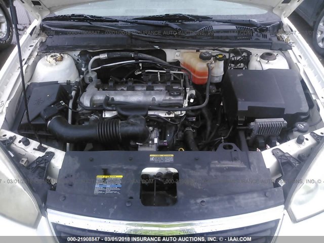 1G1ZS58F77F283679 - 2007 CHEVROLET MALIBU LS 白色 照片 10