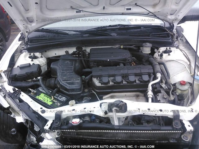 1HGEM22164L008024 - 2004 HONDA CIVIC DX VP WHITE photo 10