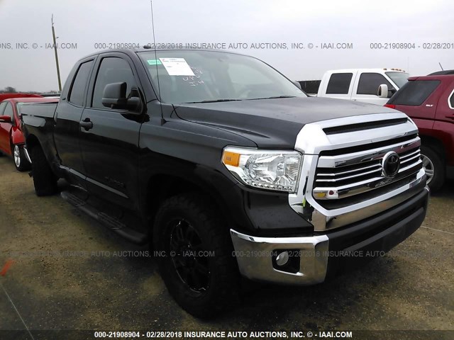 5TFRM5F14GX107112 - 2016 TOYOTA TUNDRA DOUBLE CAB SR/SR5 BLACK photo 1