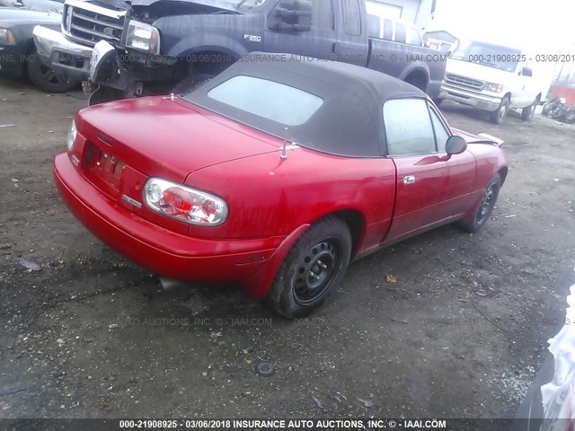 JM1NA3535V0730050 - 1997 MAZDA MX-5 MIATA RED photo 4